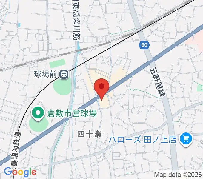 倉敷スタジオバースの地図