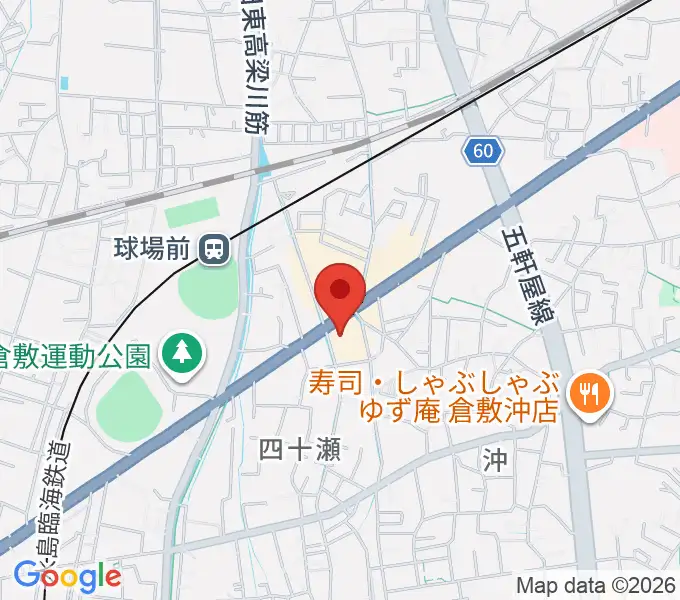 倉敷スタジオバースの地図