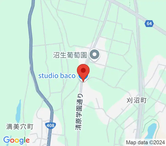 スタジオバコの地図