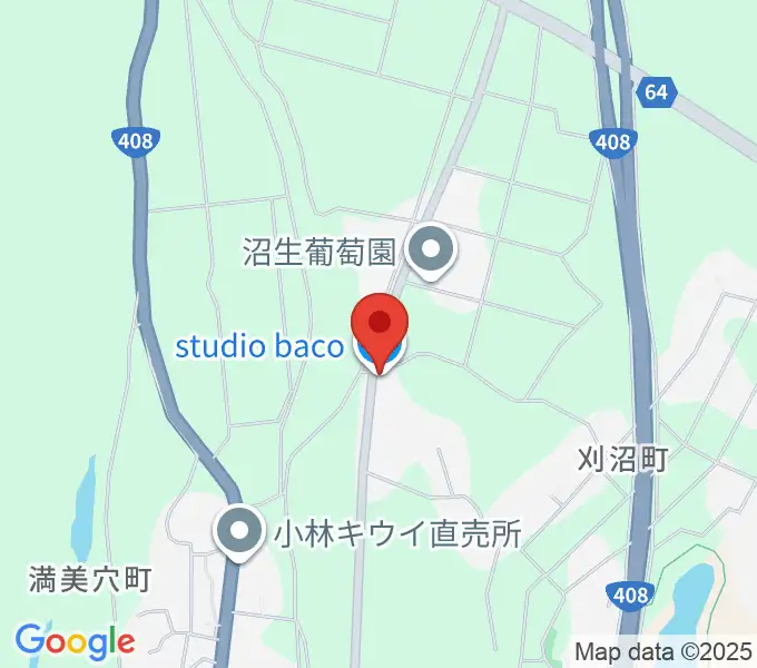 スタジオバコの地図