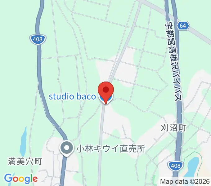 スタジオバコの地図