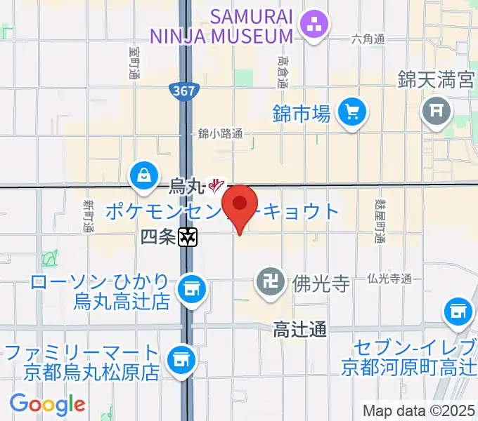 今井音楽スタジオの地図