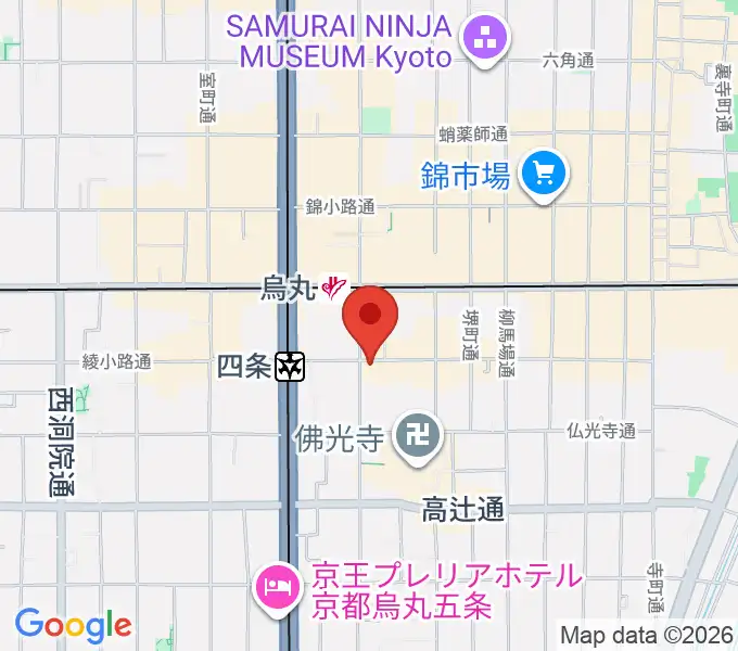 今井音楽スタジオの地図