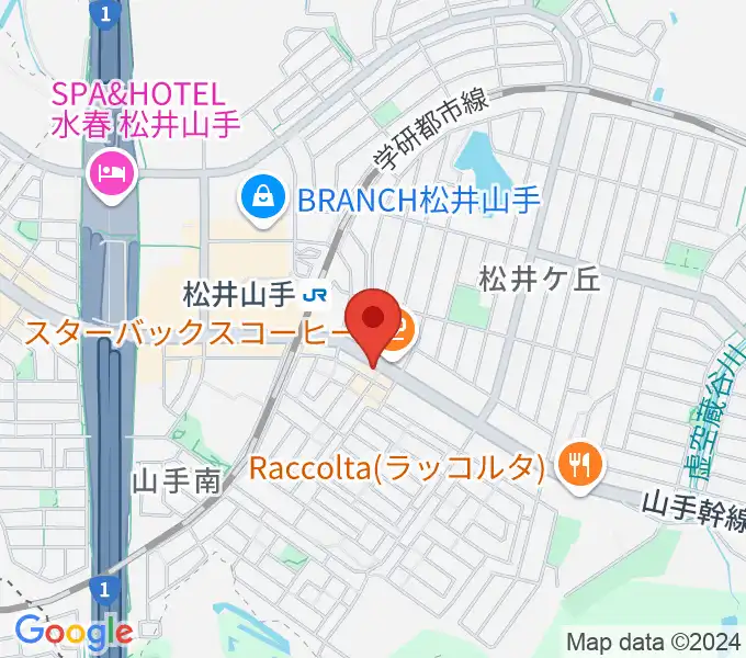 天理楽器 京田辺店の地図