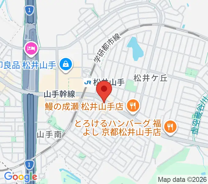 天理楽器 京田辺店の地図