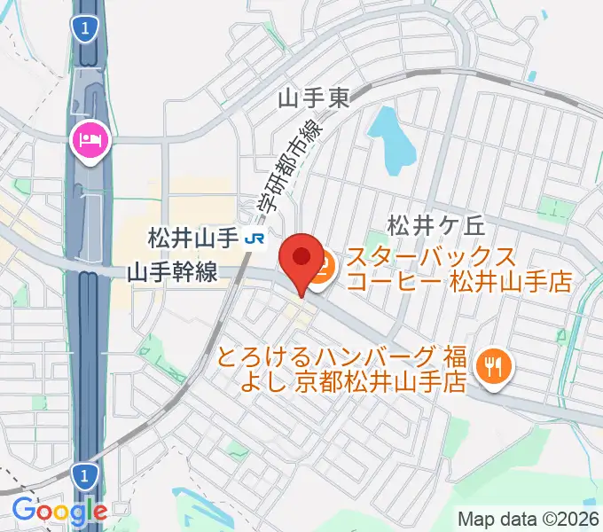 天理楽器 京田辺店の地図