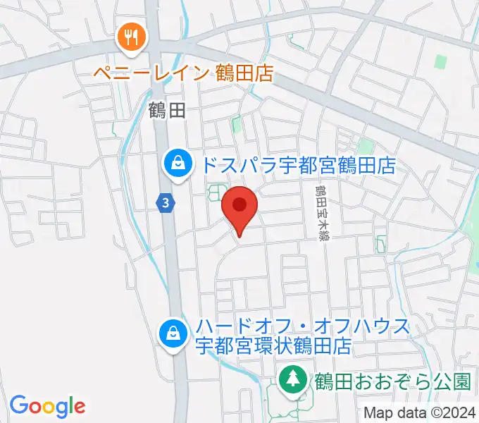 ヤマハミュージックリテイリング宇都宮西センターの地図