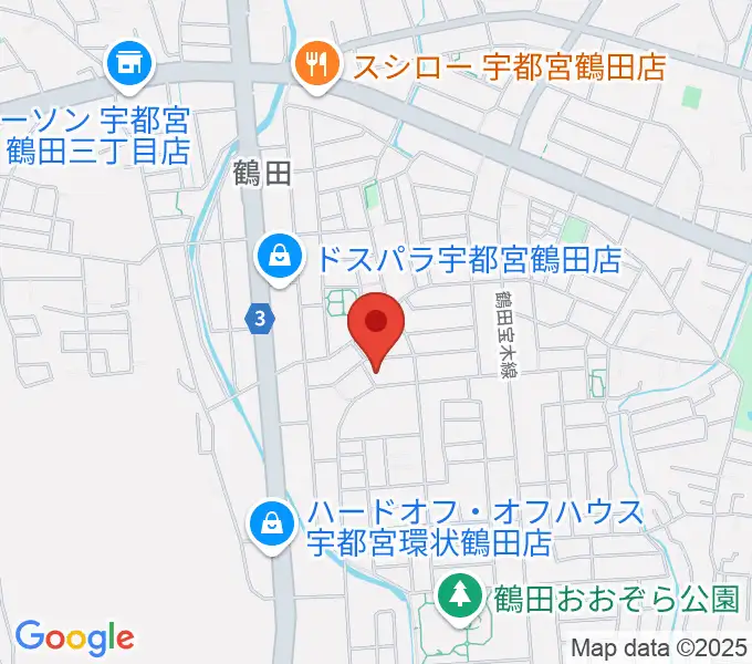 ヤマハミュージックリテイリング宇都宮西センターの地図