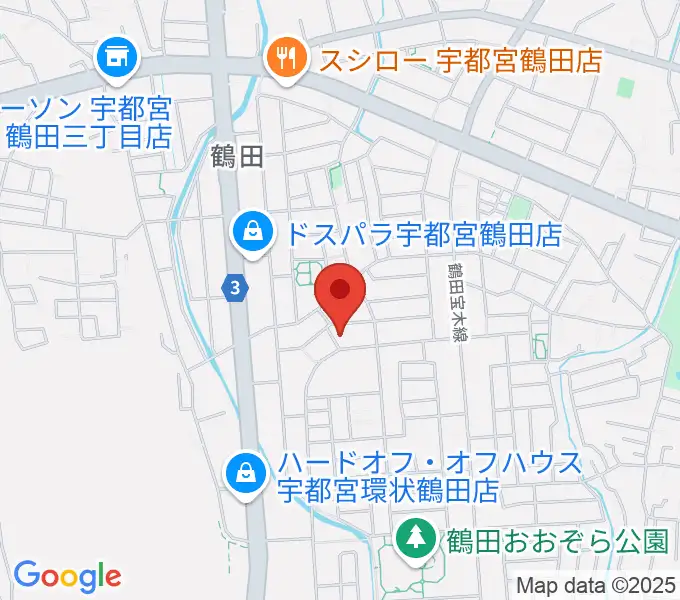 ヤマハミュージック宇都宮西センターの地図