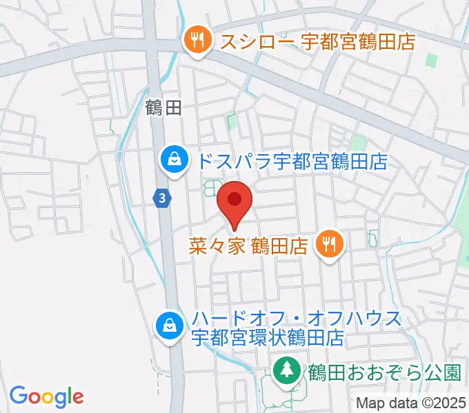 ヤマハミュージック宇都宮西センターの地図
