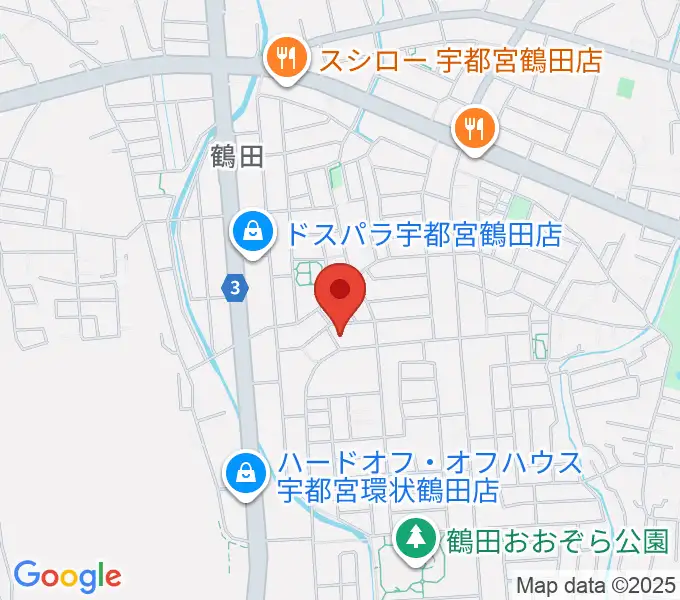 ヤマハミュージック宇都宮西センターの地図