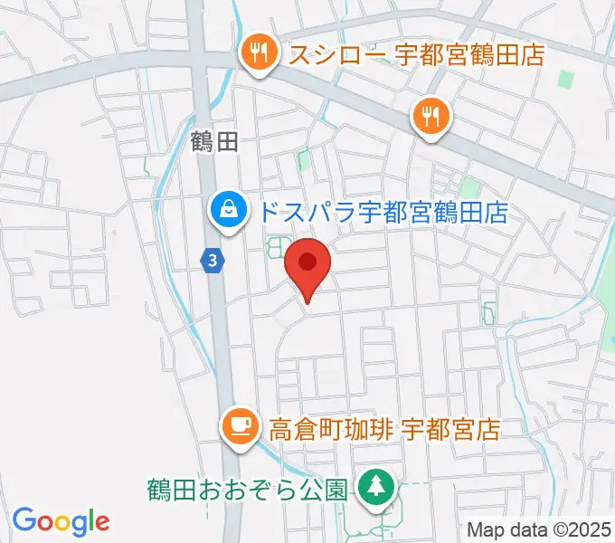 ヤマハミュージック宇都宮西センターの地図