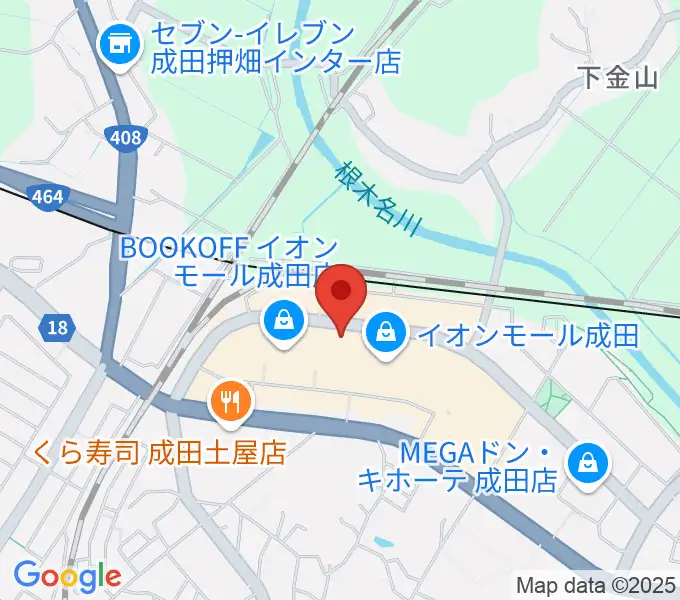 島村楽器 イオンモール成田店の地図