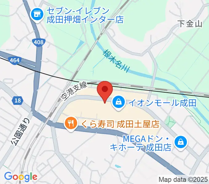 島村楽器 イオンモール成田店の地図