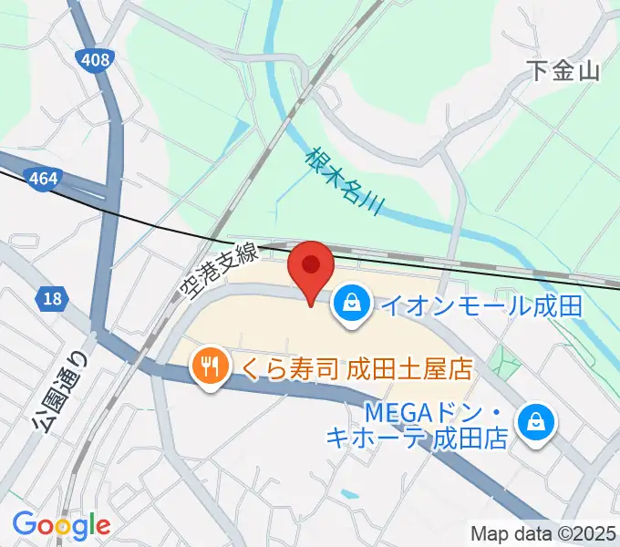 島村楽器 イオンモール成田店の地図