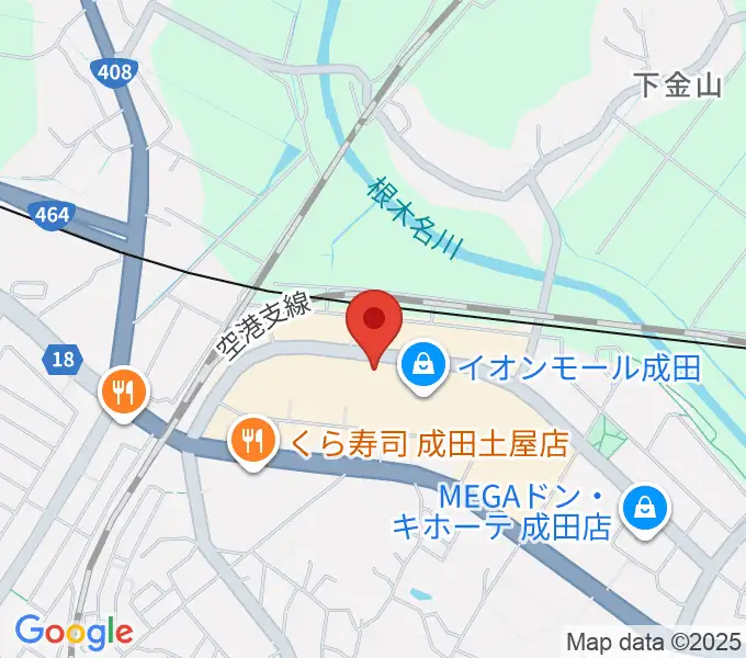 島村楽器 イオンモール成田店の地図