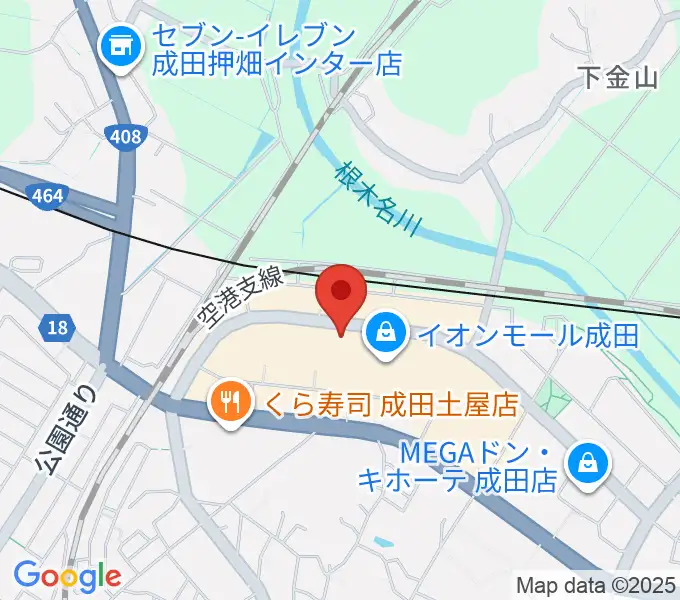 島村楽器 イオンモール成田店の地図
