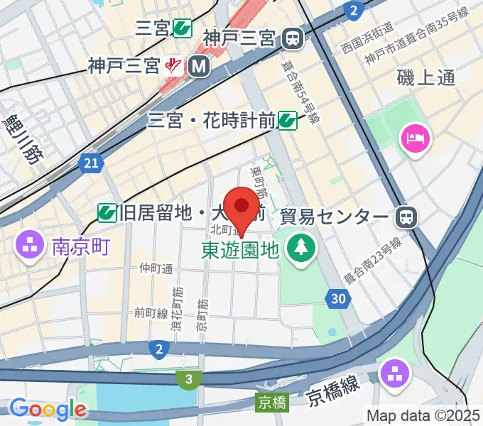 100BANホール＆スタジオの地図