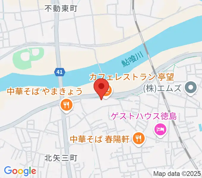 徳島J-POPS STUDIOの地図