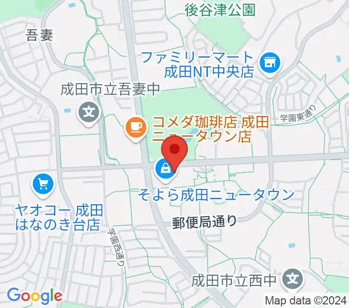 島村楽器 成田ボンベルタ店の地図