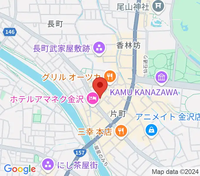 金沢GOLD CREEKの地図