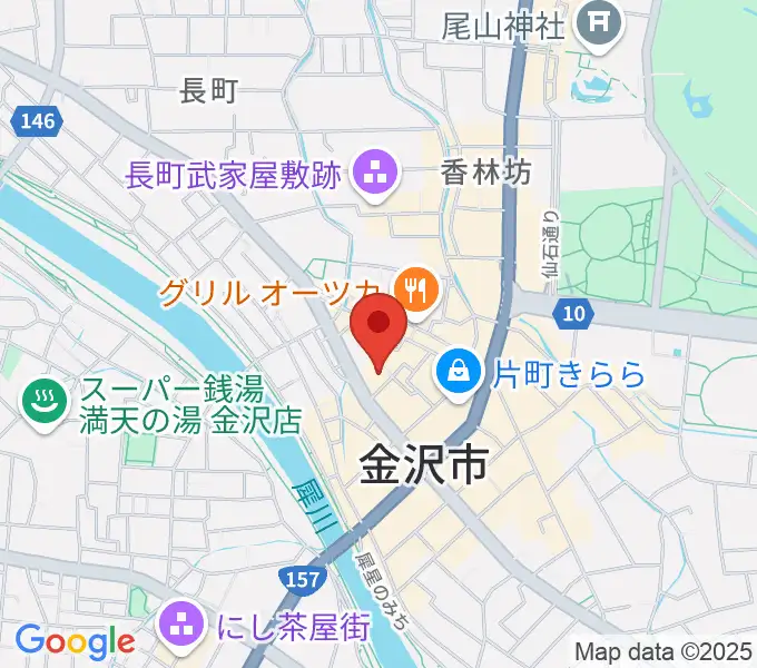 金沢GOLD CREEKの地図