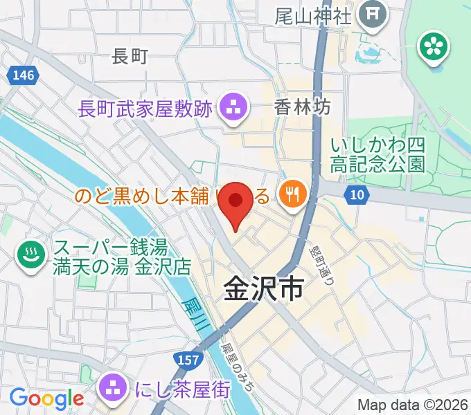 金沢GOLD CREEKの地図