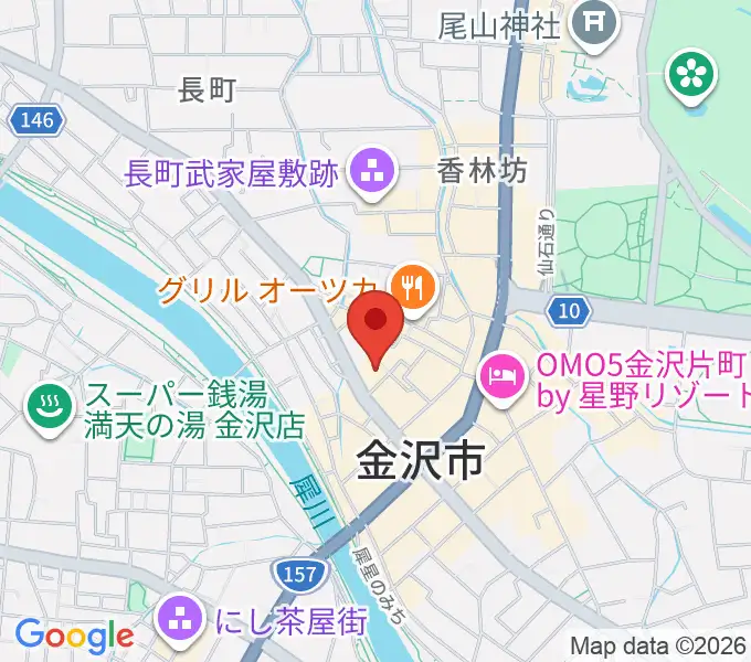 金沢GOLD CREEKの地図