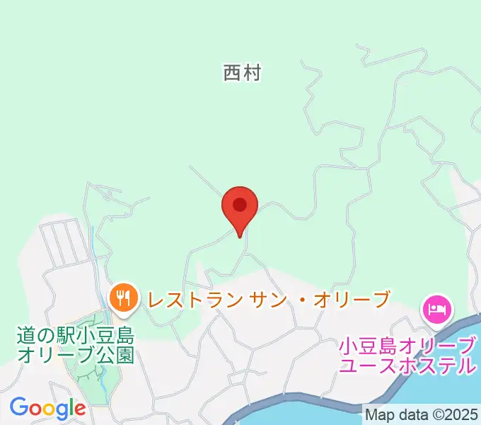 小豆島ペンション バァンキャトル・ウの地図