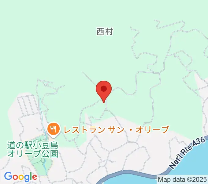 小豆島ペンション バァンキャトル・ウの地図