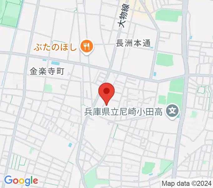 ピアノ工房関西の地図