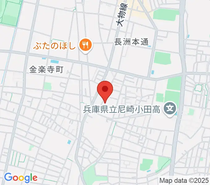 ピアノ工房関西の地図