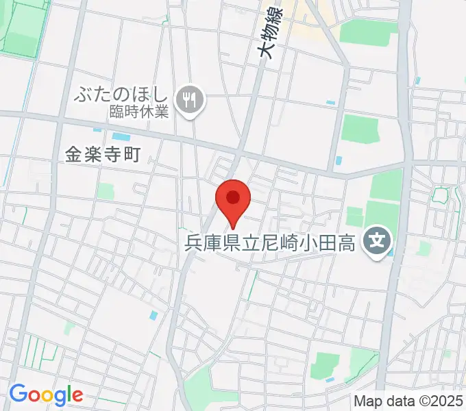 ピアノ工房関西の地図