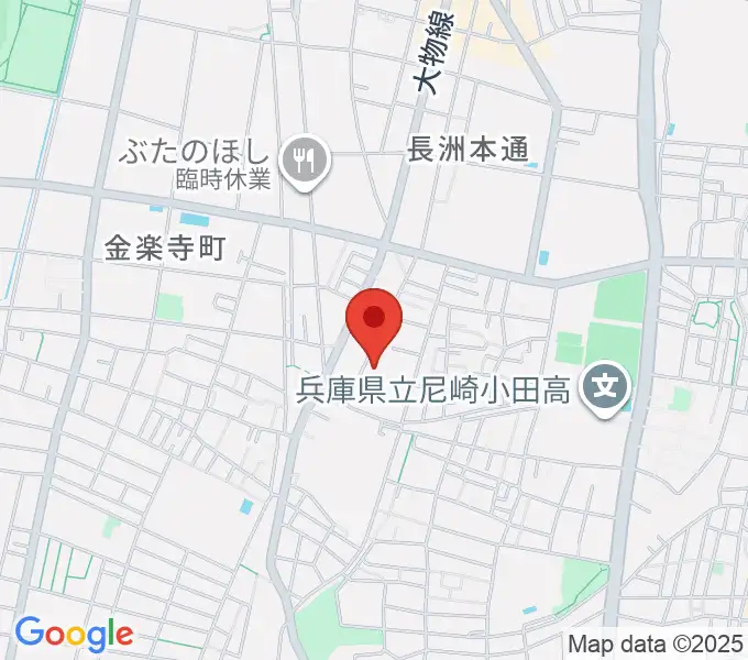ピアノ工房関西の地図