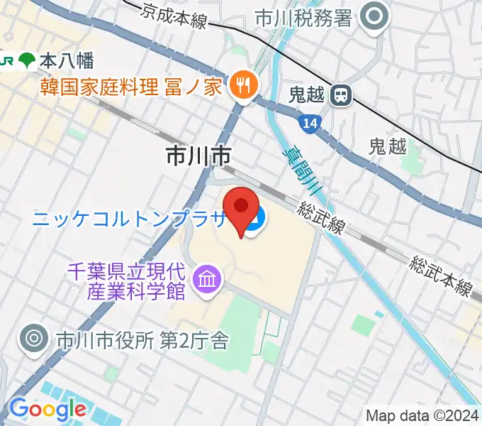 島村楽器 市川コルトンプラザ店の地図