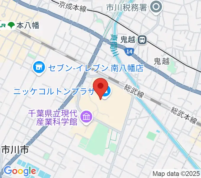 島村楽器 市川コルトンプラザ店の地図