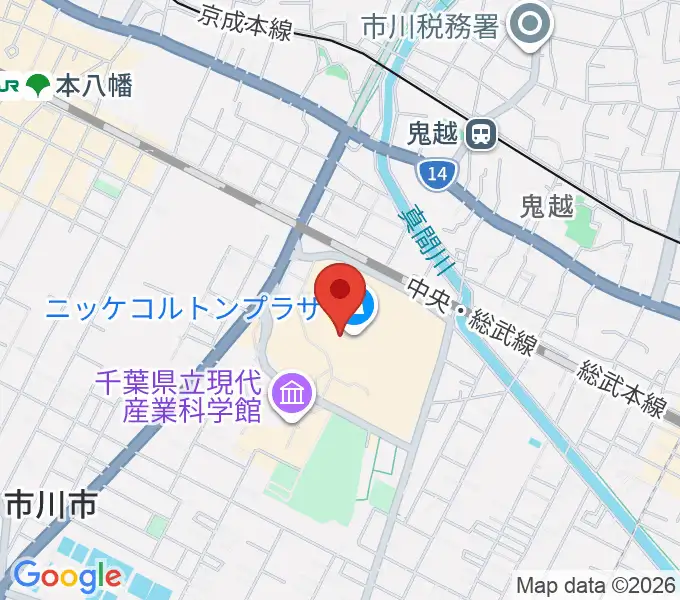 島村楽器 市川コルトンプラザ店の地図