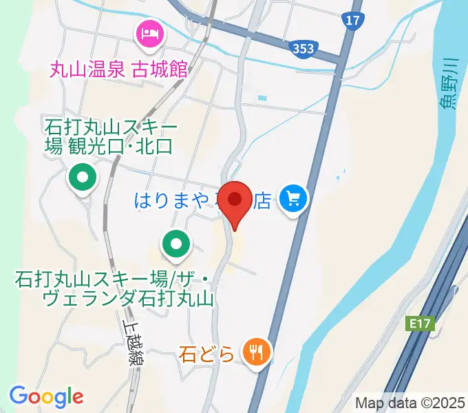 石打ワンダースリーの地図