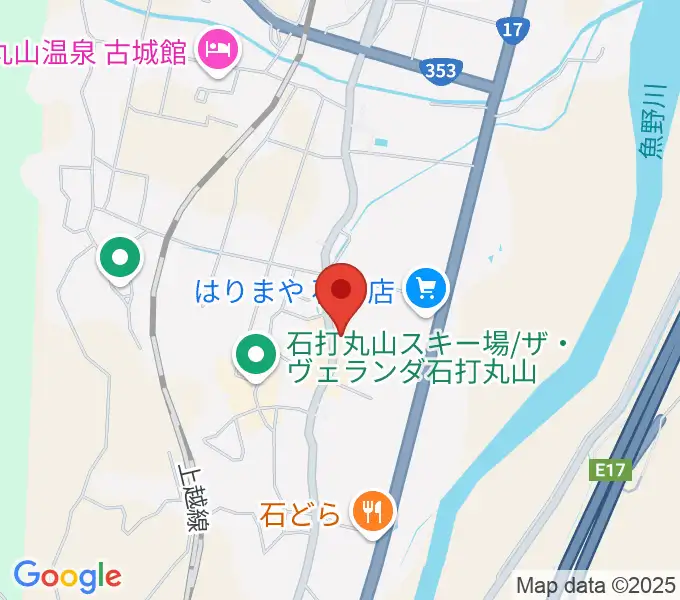 石打ワンダースリーの地図