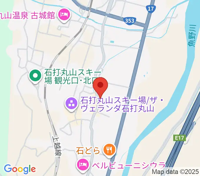 石打ワンダースリーの地図