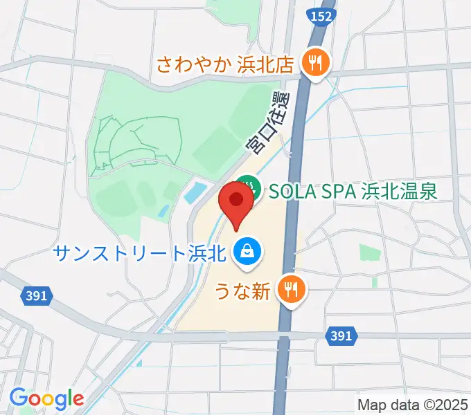 アオイ楽器店 サンストリート浜北センターの地図