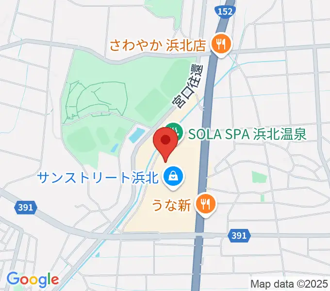 アオイ楽器店 サンストリート浜北センターの地図