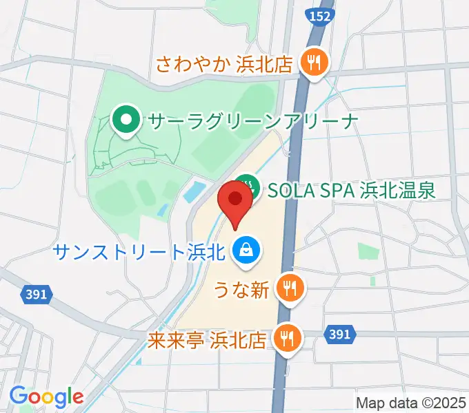 アオイ楽器店 サンストリート浜北センターの地図
