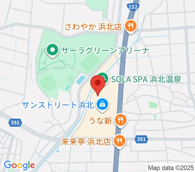 アオイ楽器店 サンストリート浜北センターの地図