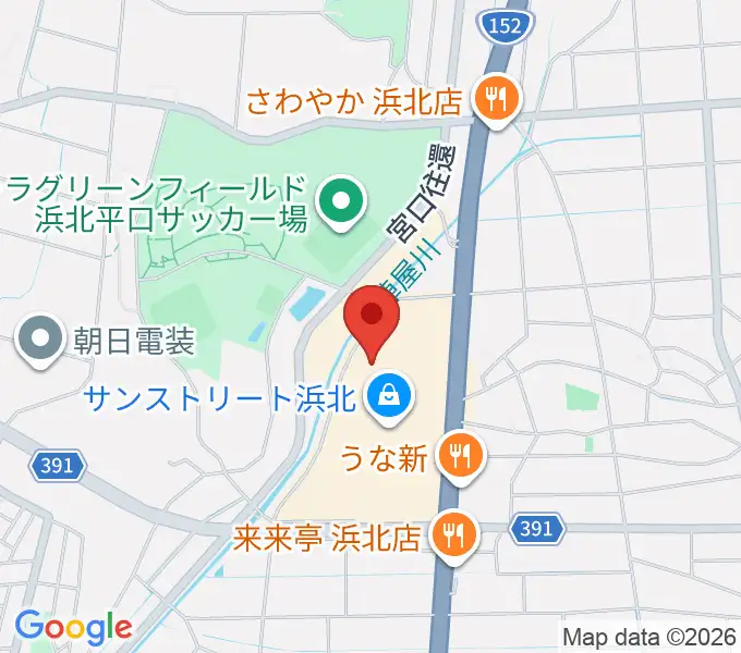 アオイ楽器店 サンストリート浜北センターの地図