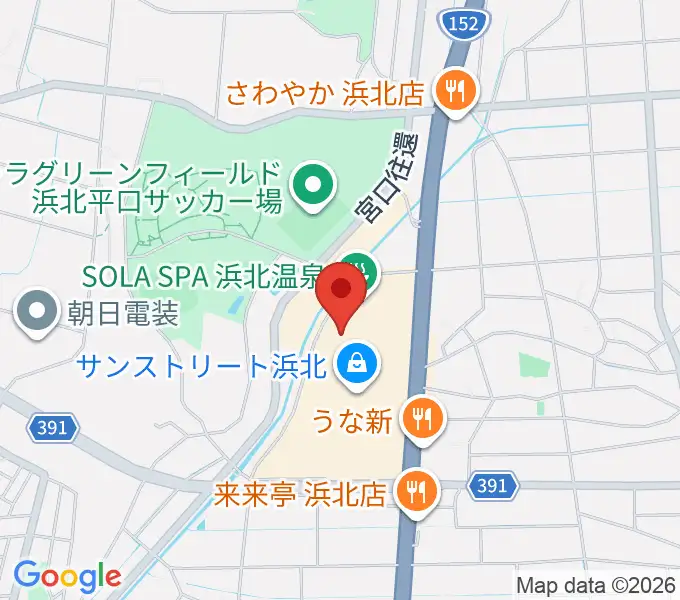 アオイ楽器店 サンストリート浜北センターの地図