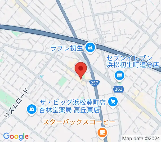 アオイ楽器店 葵町センターの地図