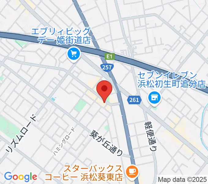 アオイ楽器店 葵町センターの地図