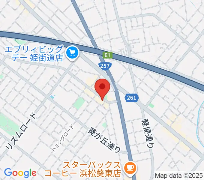 アオイ楽器店 葵町センターの地図