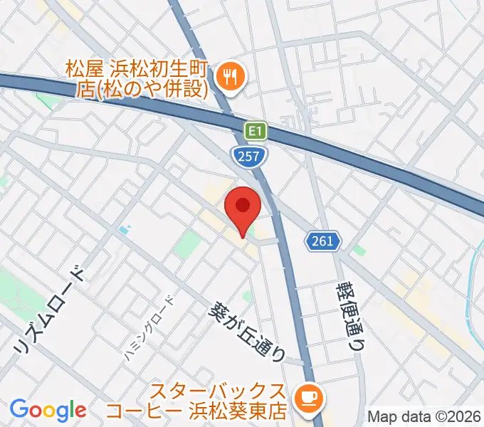 アオイ楽器店 葵町センターの地図